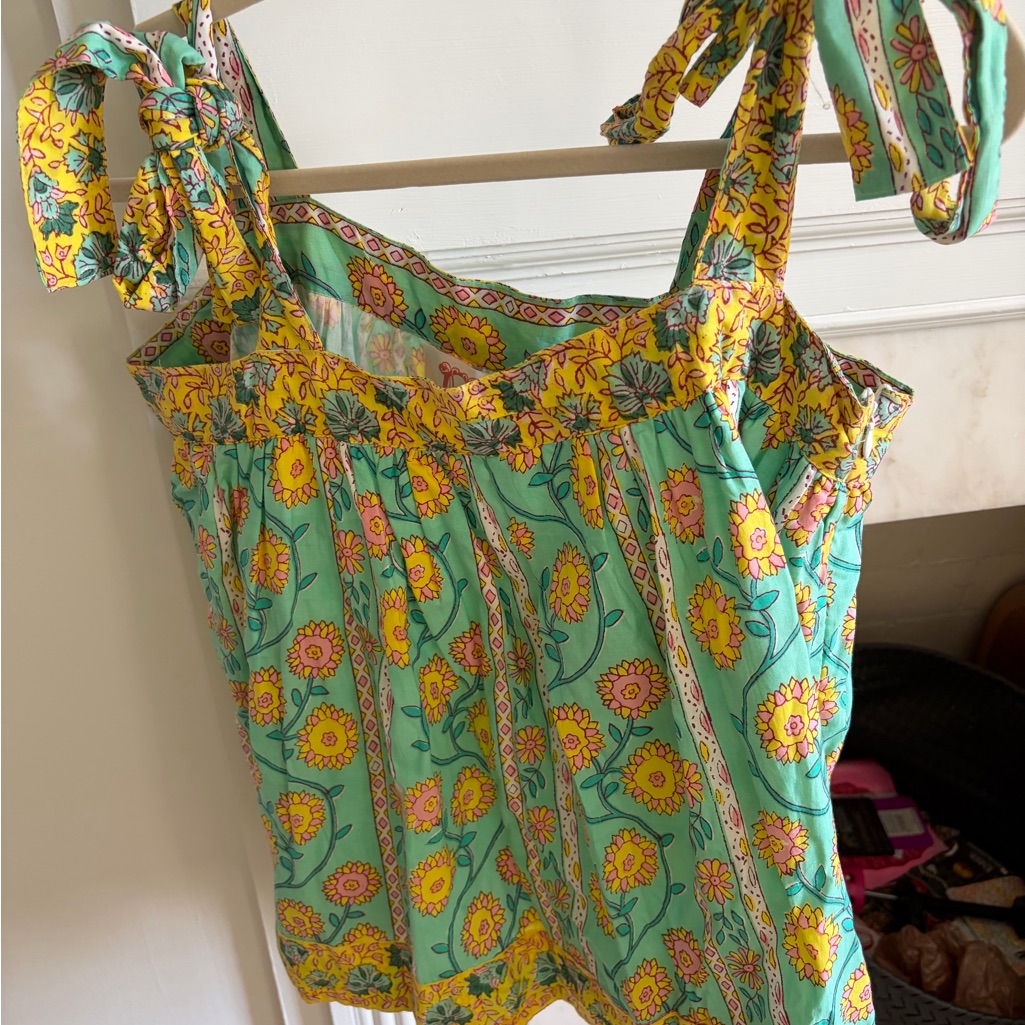 Victoria Dunn Resort Collection Floral Tie-Shoulder Camisole